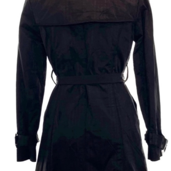 Burberry kensington gabardine black trench size 4. - Picture 3 of 7